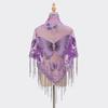 Floral Triangle Shawl Hollow Tassel Wrap New Lace Scarf  Everyday Outfits