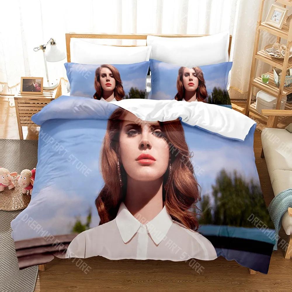 3D-Druck Lana Del Rey Bettwäsche-Set Einzelbett Twin Full Queen King Size Bettwäsche-Set für Erwachsene Kinder Schlafzimmer Bettbezug-Sets