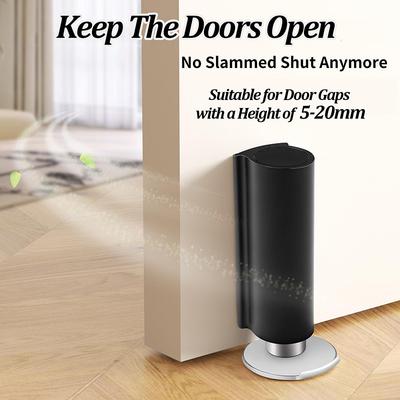 Stainless Steel Magnetic Door Stopper Self Adhesive Windproof Door Suction Doorstop Base Home Heavy Duty Door Hardware Holder