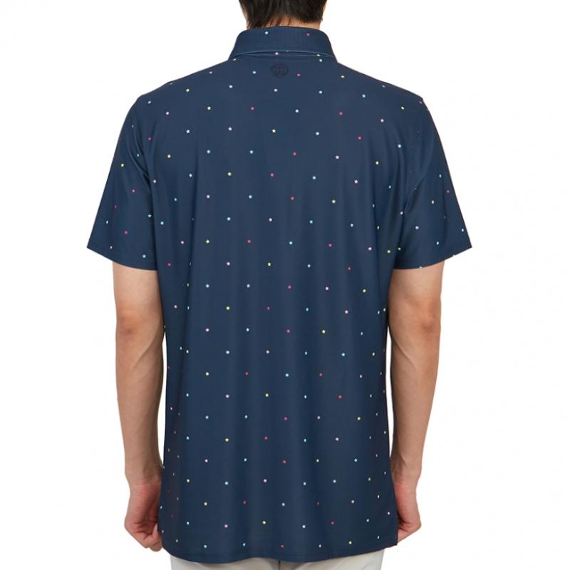 Tricou bărbătesc Galleria G Fore Pore Golfwear cu guler și mânecă scurtă G4mS23k240b TwlT