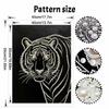 5D DIY Pearl Diamond Painting Kit Majestic Tiger Full Drill Embroidery Mosaic Art Home Wall Decor Gift