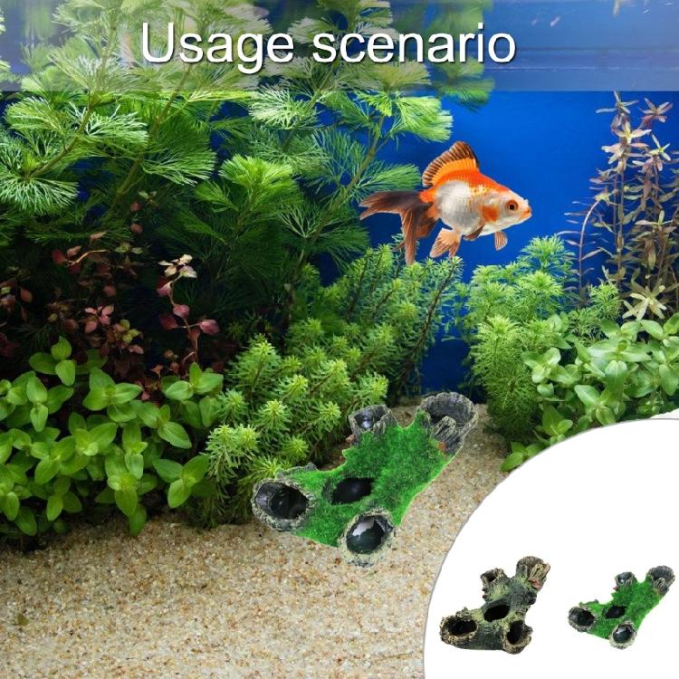 Aquariums Landscape Moss Tree Hole Model Statue Fishtanks Landscaping Ornaments Tree Stump Fishtanks Accessories