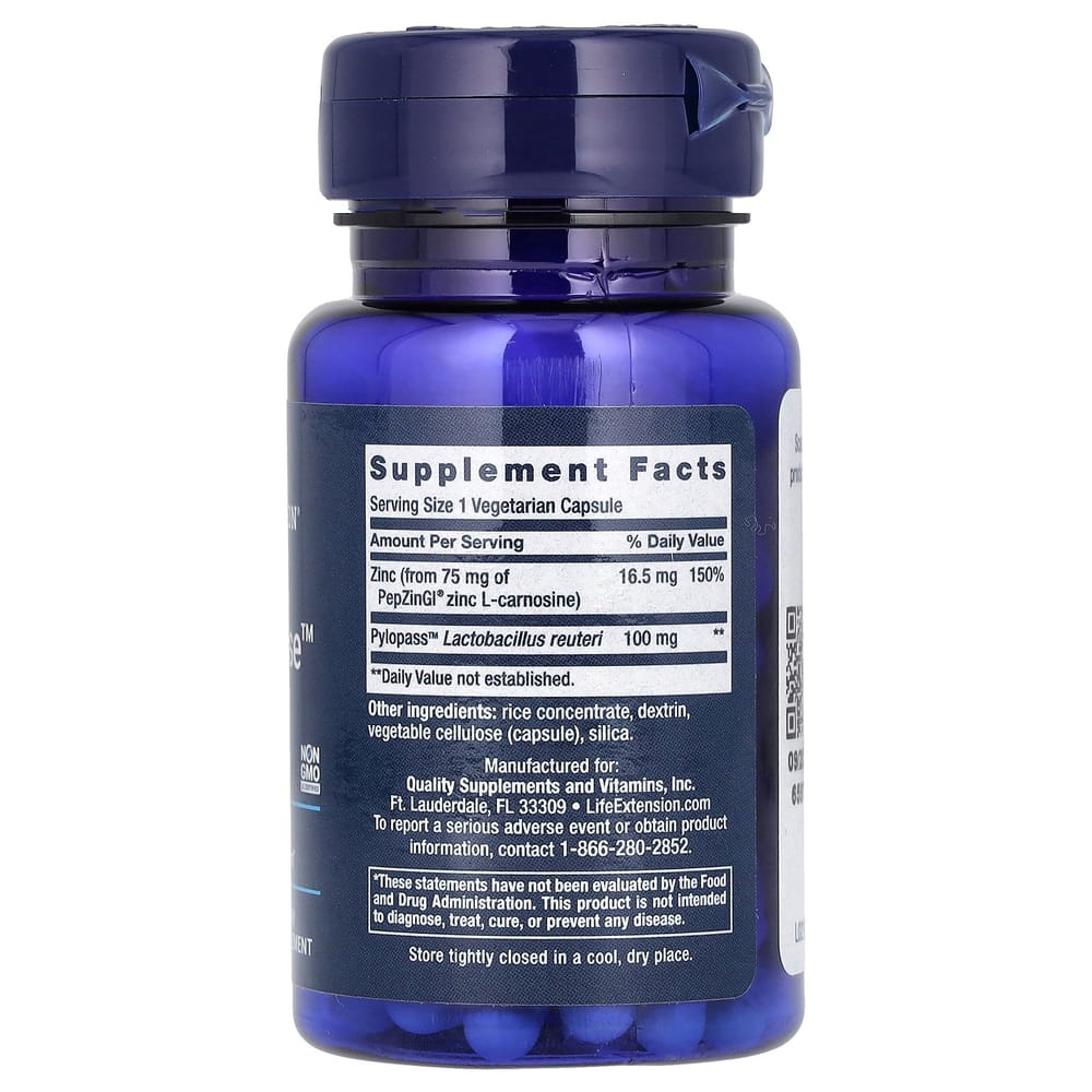 Life Extension Gastro-Ease Veggie Capsules, 60 Count