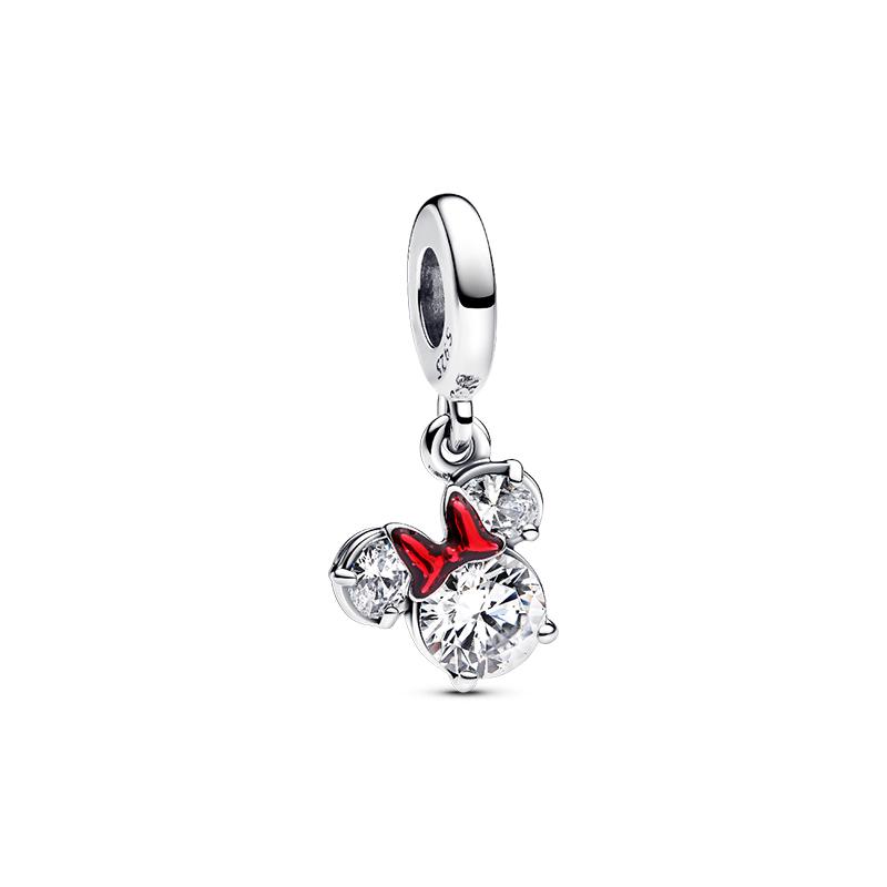 Danturn 925 Silber Charms Verhedderter Mickey Minnie Mulan Anhänger für Frauen Schmuckherstellung Armbänder Halskette