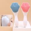 Soft Silicone Facial Cleansing Brush 2 in 1 Silicone Face Mask Brush & Face Scrubber For Exfoliating Massaging Remove Blackhead