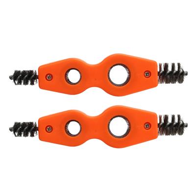 2 Stück 4 in 1 Pfeifenreiniger Bürstenwerkzeug 12 Zoll 34 Zoll Orange Starke Reinigung Vielseitige Drahtbürste