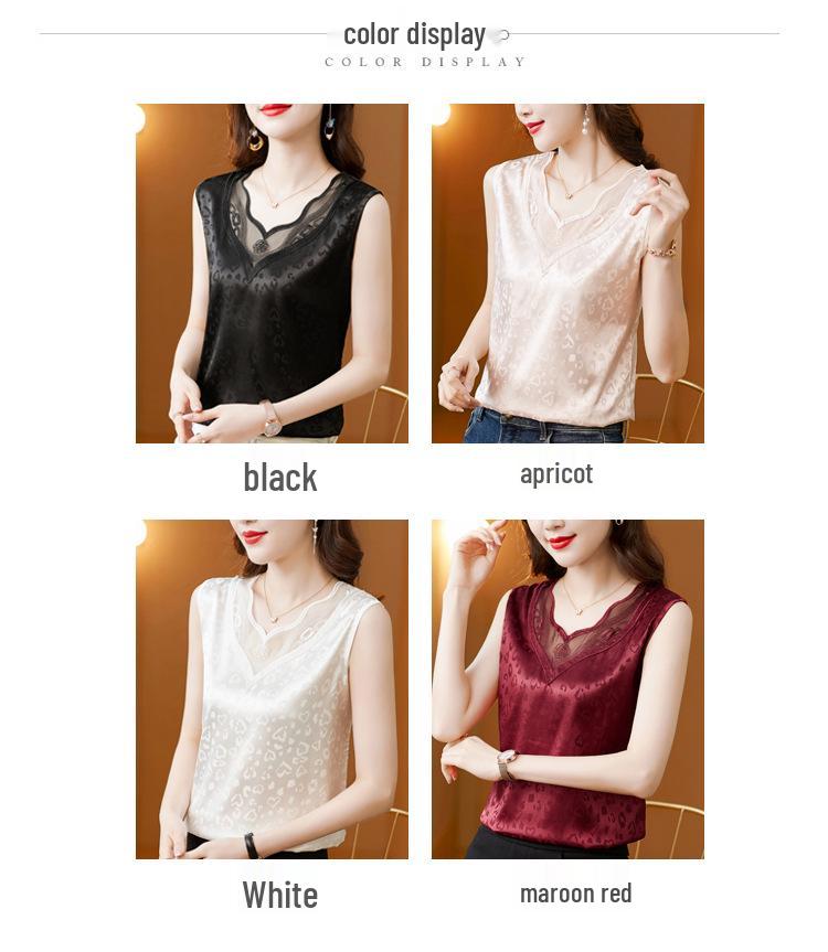 Women's Silk Satin Tank Top - Summer Style