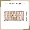 6 Pieces DIY Wooden Christmas Nutcrackers Desktop Ornaments Paintable Kids Crafts