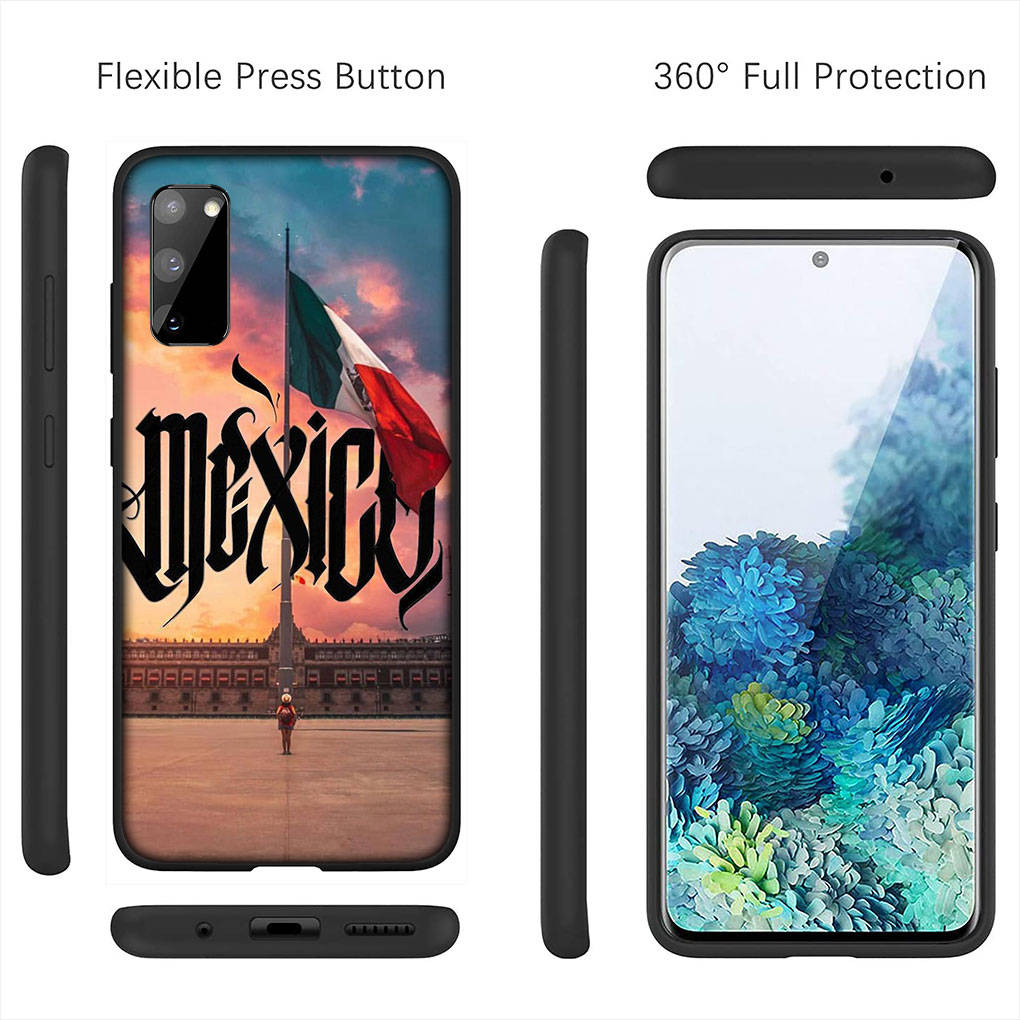 for Samsung Galaxy S24 S23 iPhone 16 15 14 Xiaomi Redmi Note 13 12 11 10 8 Plus 9 Pro Max X XR 14C Phone Case Mexico Flag Mexican OPPO Huawei Cover