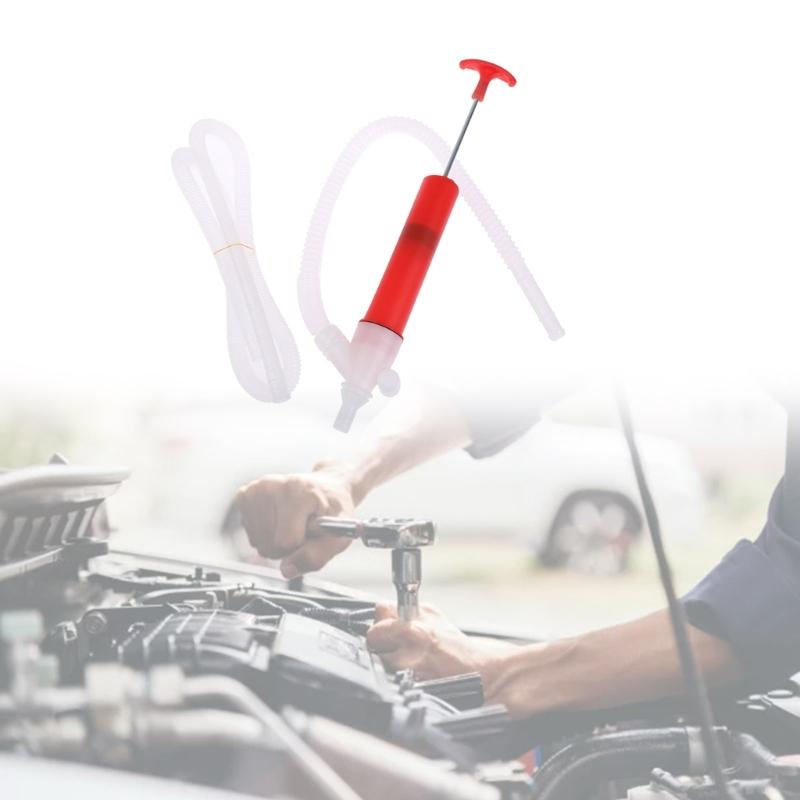 Car Truck Hand Pump Fuel Oil GasolinesTransfer Sucker Manual Siphon Suction Tube