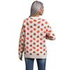 Winter Damen Ahornblatt Weihnachten Rundhals Pullover Strick Unterteil Pullover