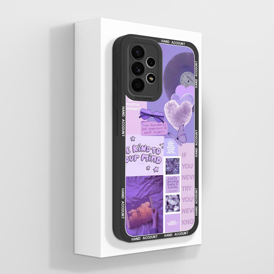 For Samsung Galaxy A52 A52S Phone Case Creative Design Lightweight Funda For Samsung A 52s Soft Smooth Liquid Silicone Housing