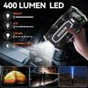 Battery Jump Starter 5000A, Portable Car Starter with Smart Cables, Large Display, Quick Charge, LED Light