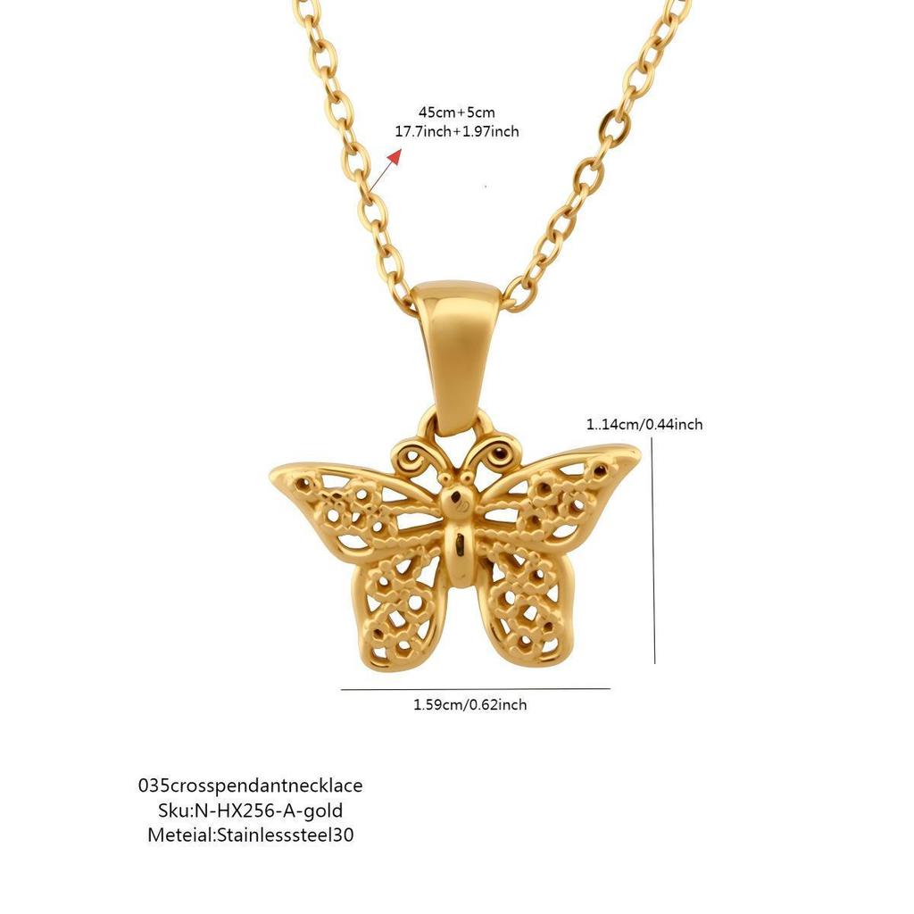 Luochen Bowknot Zircon Pendant Necklace - Korean Style Luxury Clavicle Chain