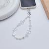 Stylish Phone Strap Trendy Phone Charm Portable Beaded Phone Chain Alloy Material Beads Phone Pendant for Girl and Women