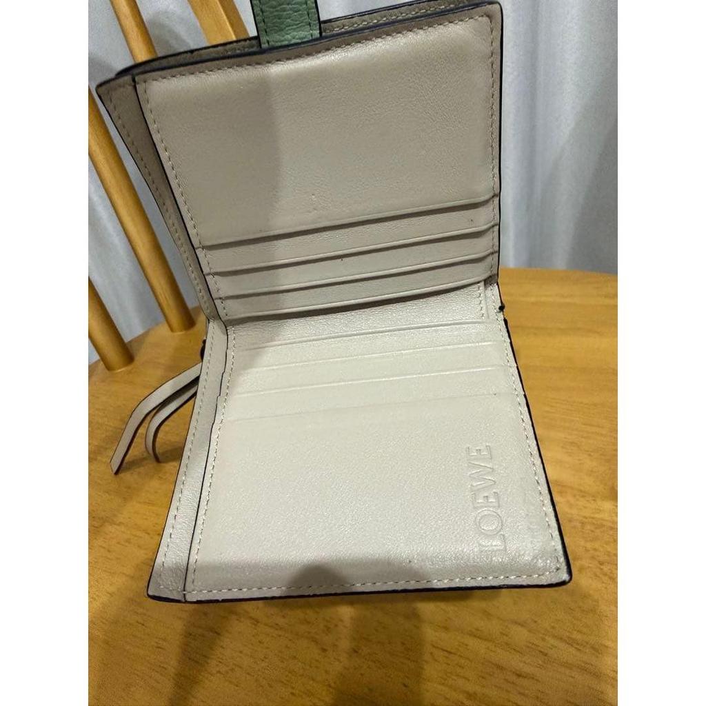 Used Wallet Women's Bifold LOEWE Genuine Leather Trifold