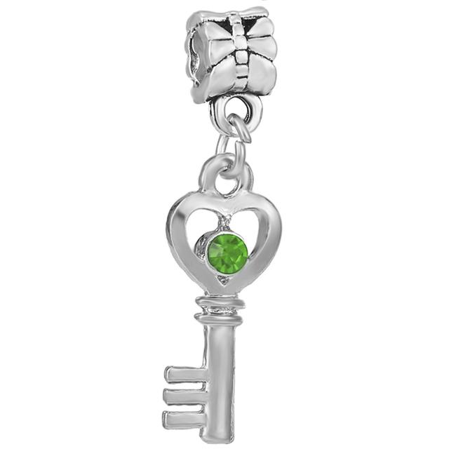 2pcs /Lot 45 Styles Key &Lock Sparkling Beads Charm Pendant Fit Diy Original Bracelets Necklaces For Women Men Jewelry Making