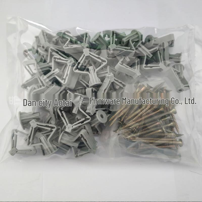 Butterfly Expansion Bolt for Gypsum Board with Plastic Plug and Screw