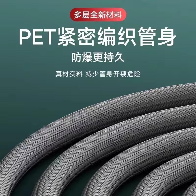 1.5/2M Anti Winding Handheld Shower Hose Grey GI/2 Flexible Shower Tube High Pressure Universal Interface Bath Shower Nylon Pipe