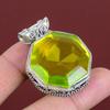 Faceted Lemon Topaz Pendant Handmade Gemstone Pendant 925 Sterling Silver Pendant Lemon Topaz Jewelry Dainty Vintage Pendant Gifts For Women