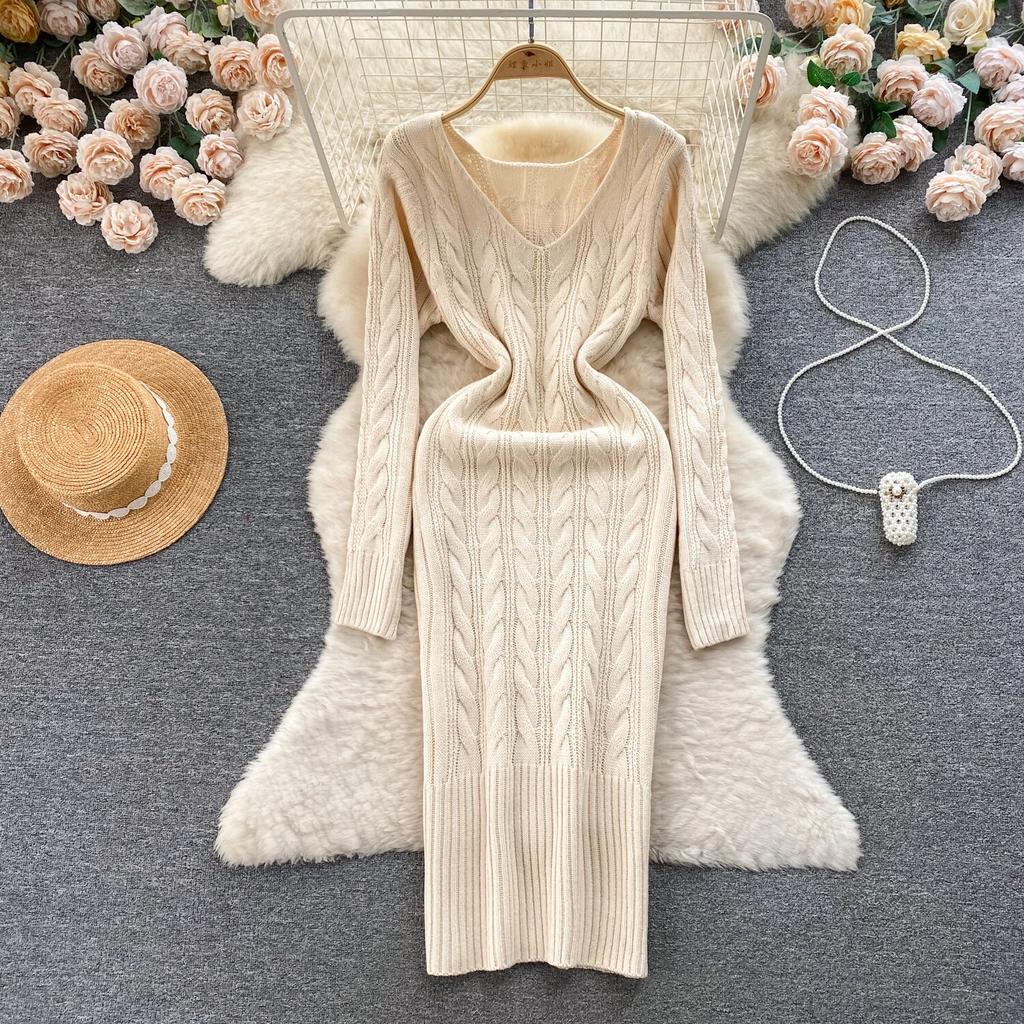 Acheter Pull mi-long pour femme, jupe de Base, rétro, fleur