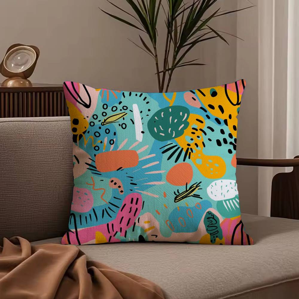Cute graffiti Pillow Case null