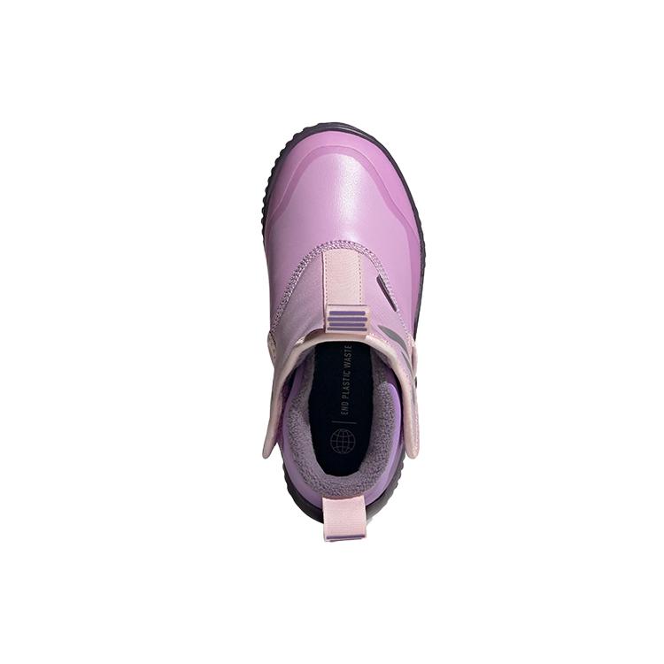Adidas Rapidazen Slip-On Plush Warm Comfortable Stylish Shock Absorbing Wear-Resistant Mid-Top Casual Shoes Kids Casual Shoes Purple IG7820