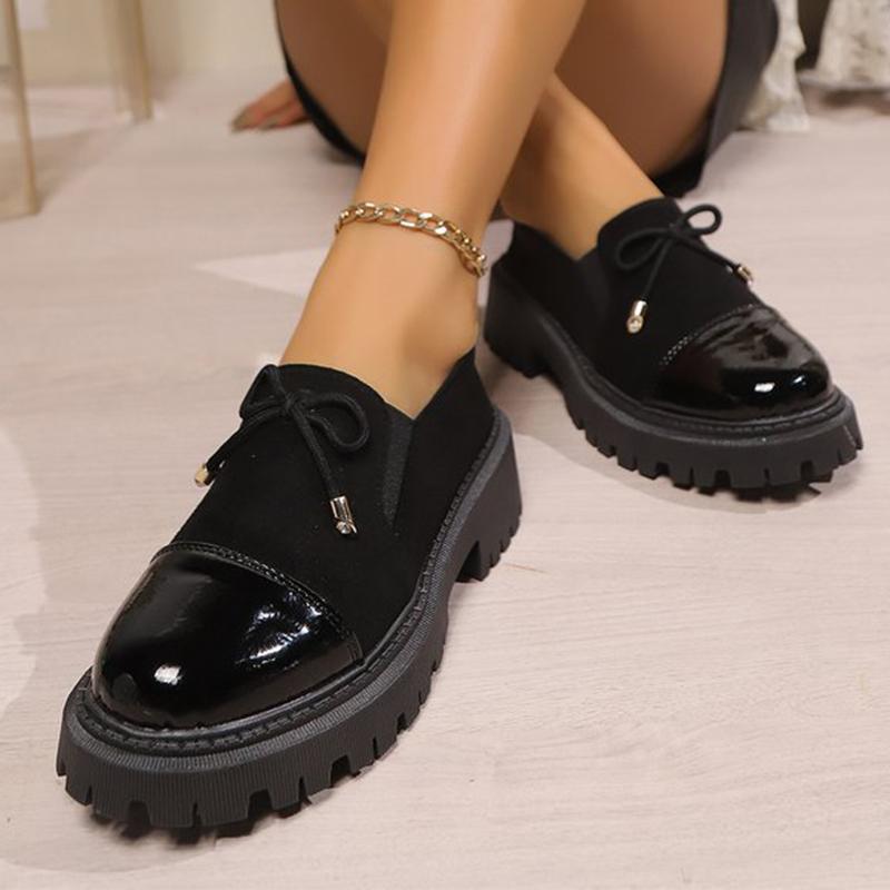 Fashion All Match Retro Leopard Loafers Shoes Women Spring Autumn Faux Suede Platform Mid Heel Pumps Woman Round Toe Casual Shoes Mejur