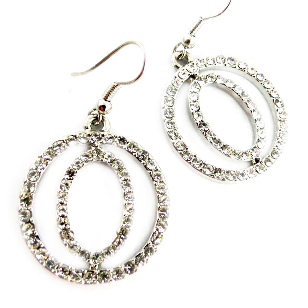 Les Trésors De Lily [F7975] - Białe kolczyki designerskie „Goddess”