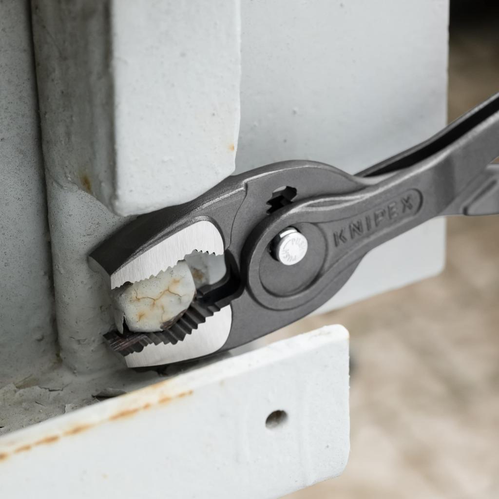 KNIPEX Twin Grip Slip Joint Adjustable Opening for Removing Removing Worn and Pliers, Width, Screws, Bolts, Nuts, More, Plastic-Coated Handles, 250mm,