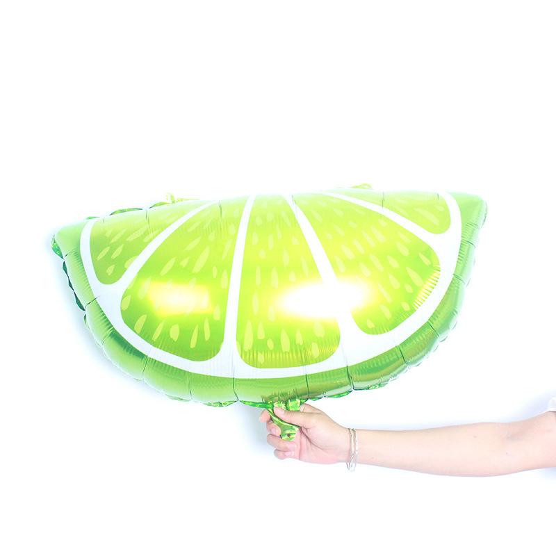 1 Pcs Tropical Fruit Balloons Lemon Orange Ballon Pineapple Decor Aluminum Film Baby