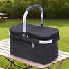 Insulated Picnic Basket Insulated Shopping Basket With Lid Waterproof Foldable Cooler Basket outdoor camping basket