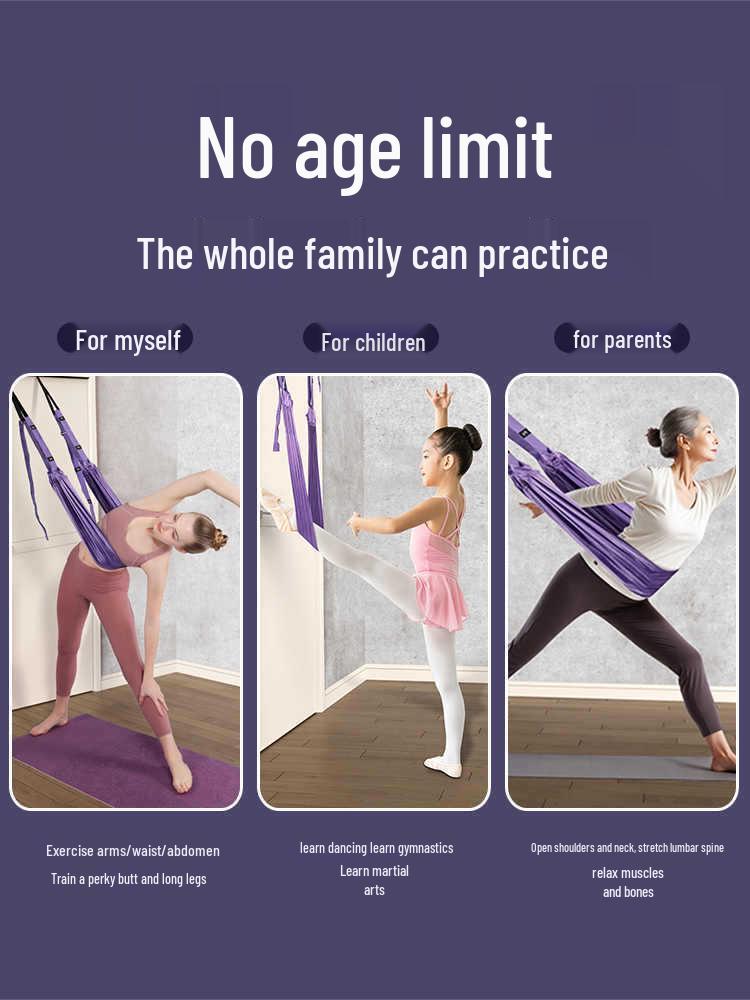 Aerial Yoga Backbend Trainer: Shoulder & Back Opening Resistance Band for Door Hanging