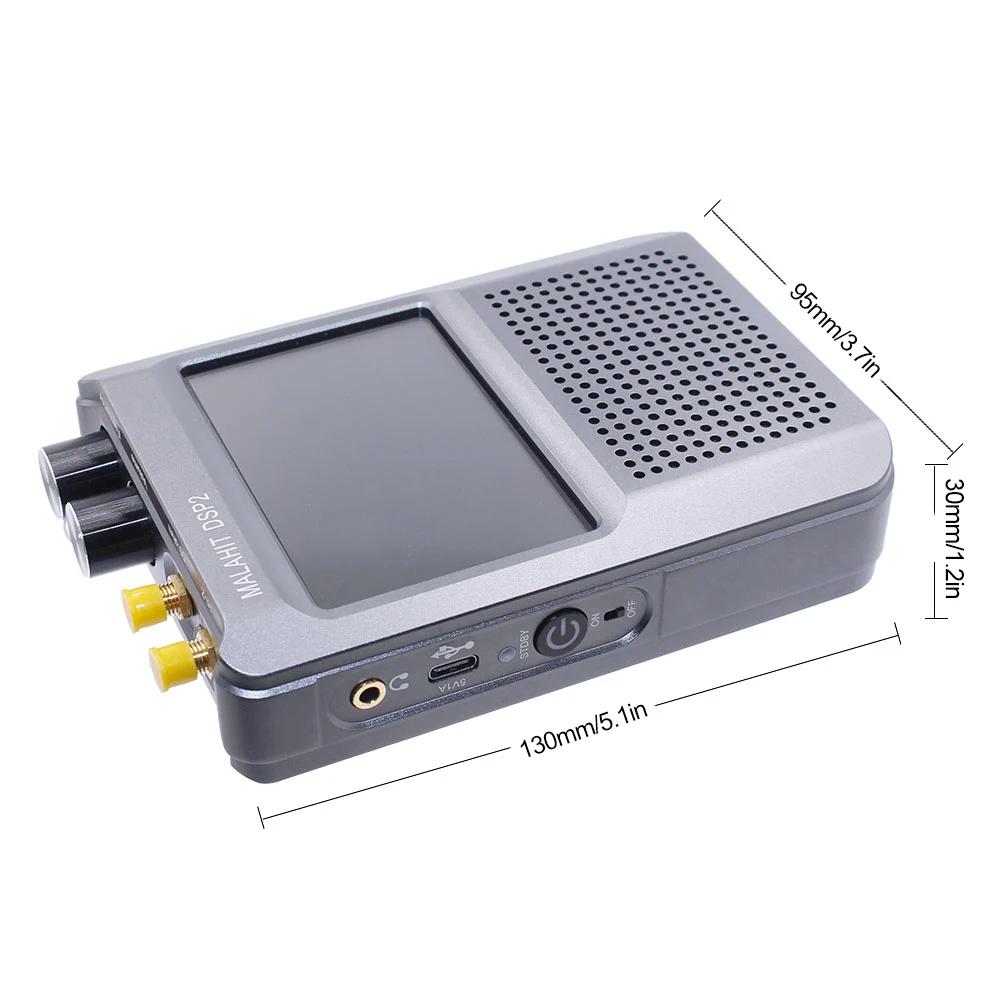 New Firmware 2.30 2nd Generation Malahit-DSP2 SDR Malachite Receiver Radio 10kHz-380MHz 404MHz-2GHz AM FM Radio 3.5” Touch LCD