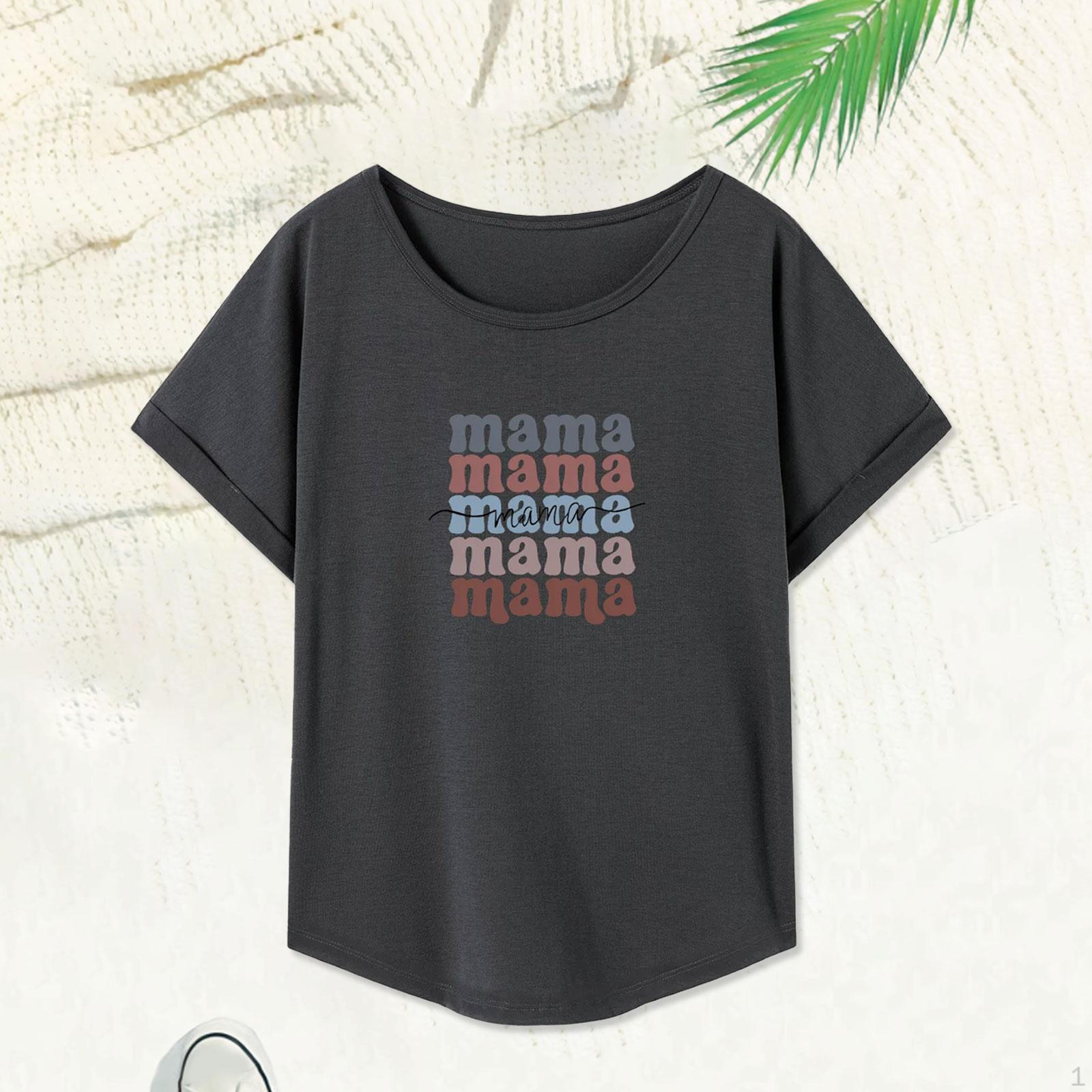 

Футболка для женщин с круглым вырезом, классическая мягкая базовая футболка для прогулок, офисной поездки