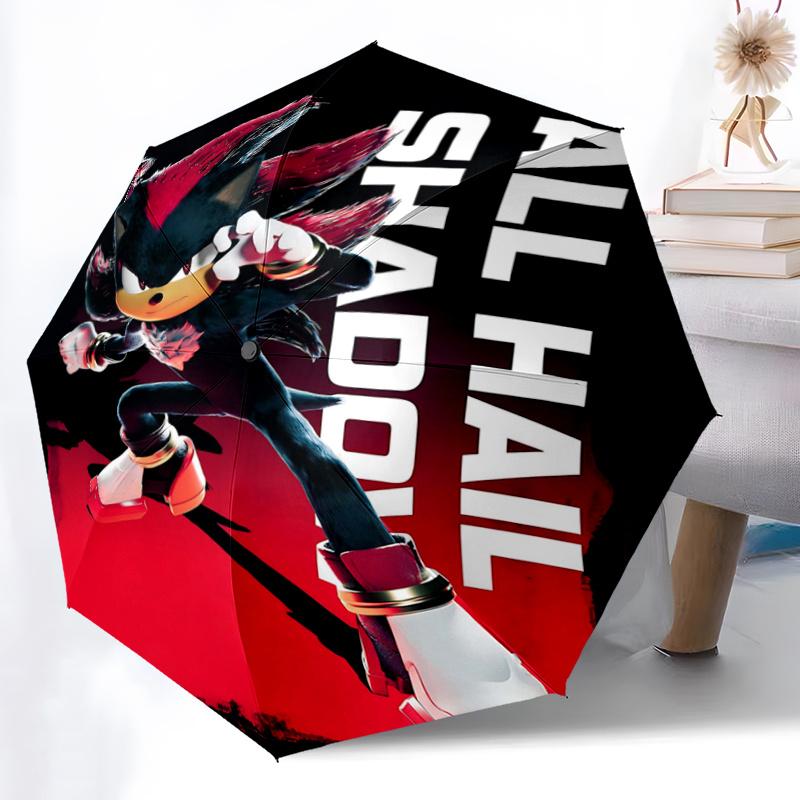 1pc All Hail Shadow Durable Cartoon Folding Umbrella, Portable Compact Umbrella for Men and Women J002