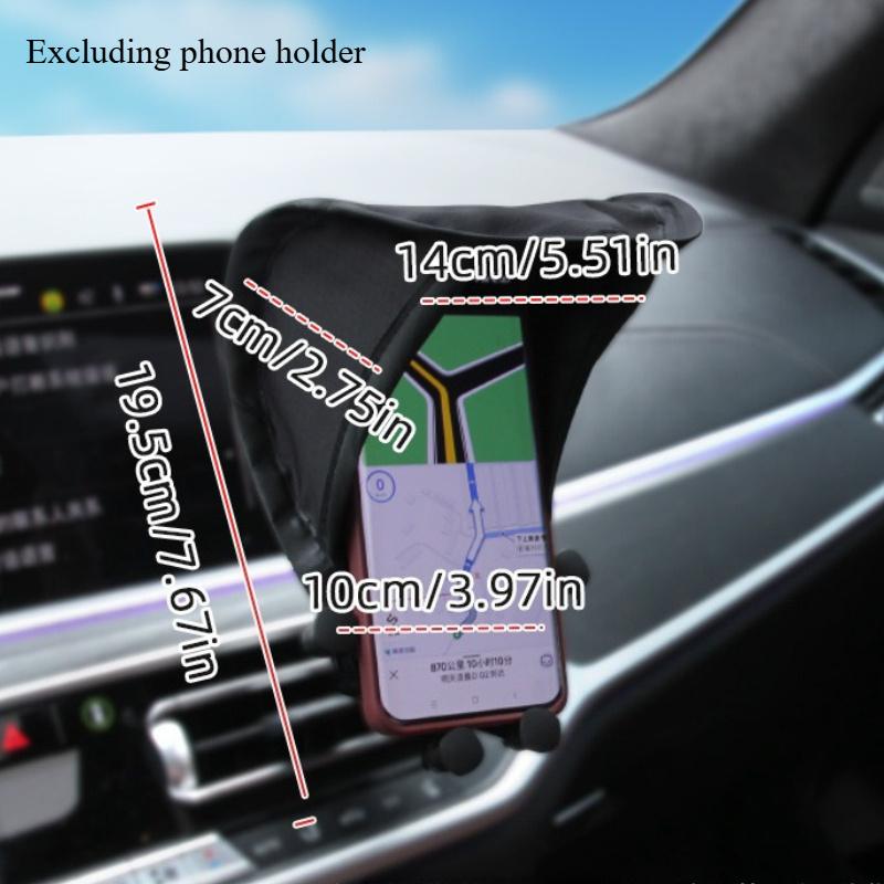 1pc, Phone Sun Shade, Blocking Phone Stand Mobile Phone Holder Sun Shield for Motorcycle Bike and Car, Christmas/Halloween Gift.