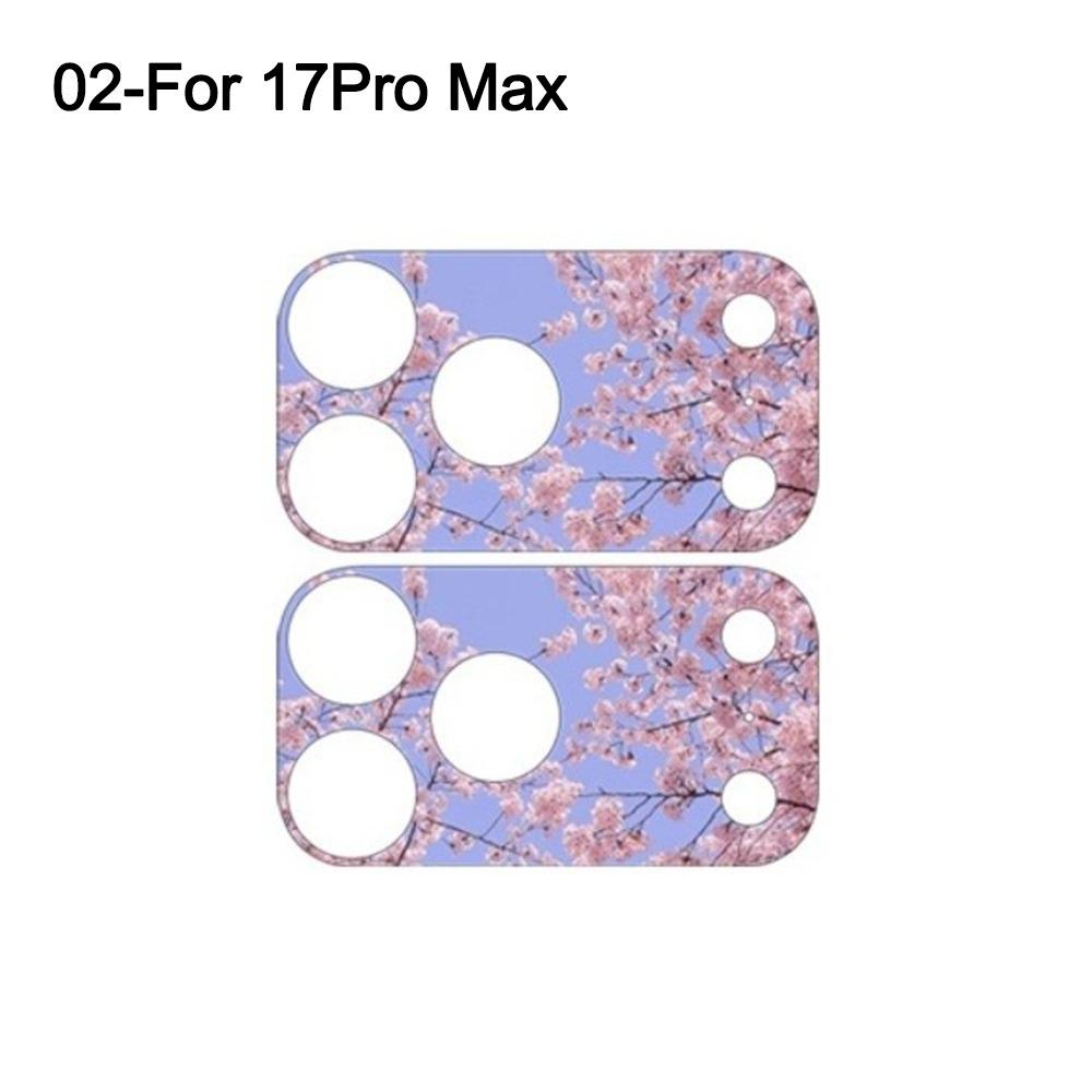 

2 шт. Полное покрытие, цветная наклейка-скин для объектива для iPhone 17 Pro Max 17Pro, аксессуары для телефона 02-for 17Pro Max