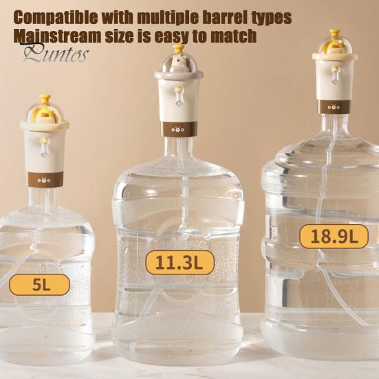 Portable Small Water Pump Cartoon Shape Food Grade BPA Free Leak Resistant Rechargeable Universal Kids Water Dispensing Pump