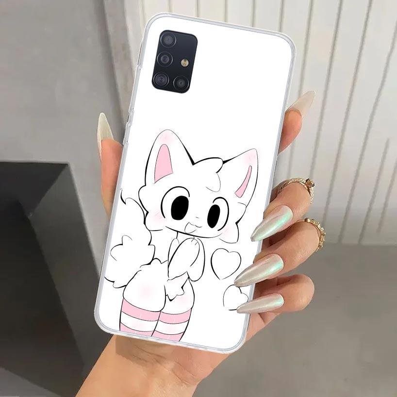 Boykisser Cat Phone Case for Samsung Galaxy A52 A32 A22 A12 A02S A50S A30S A10S Note 20 Ultra 10 Plus S10 A31 A20 A71 A72 Galaxy