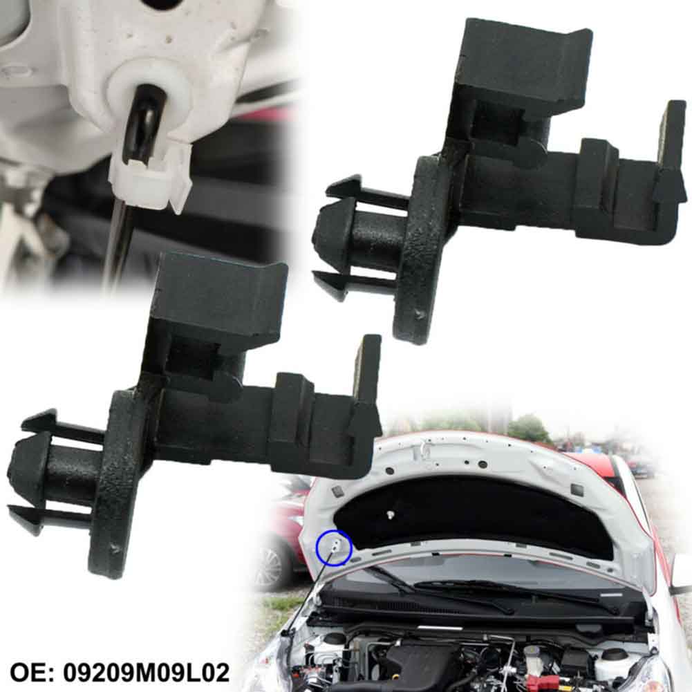 2x Zajišťovací klip páky kapoty automobilu, otočný čep, držák pro Suzuki Alto Splash Swift 09209M09L02, plastové klipy