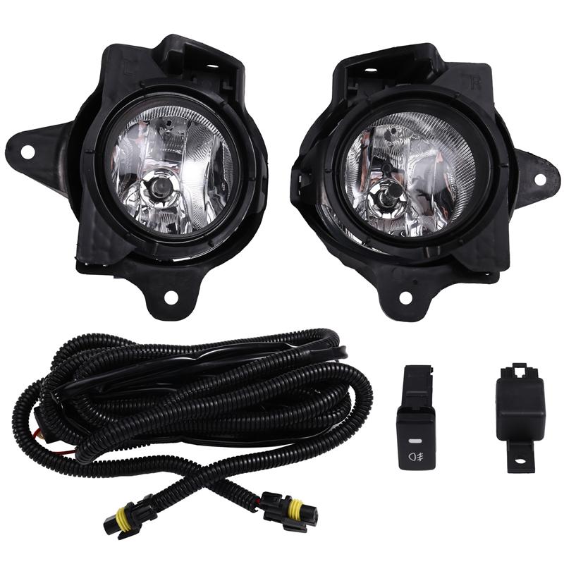 Fog Light Halogen Set Car Front Bumper With Wires Switch Harness Kit For Toyota Hilux VIGO MK7 2012 2013 2014 2015 2016