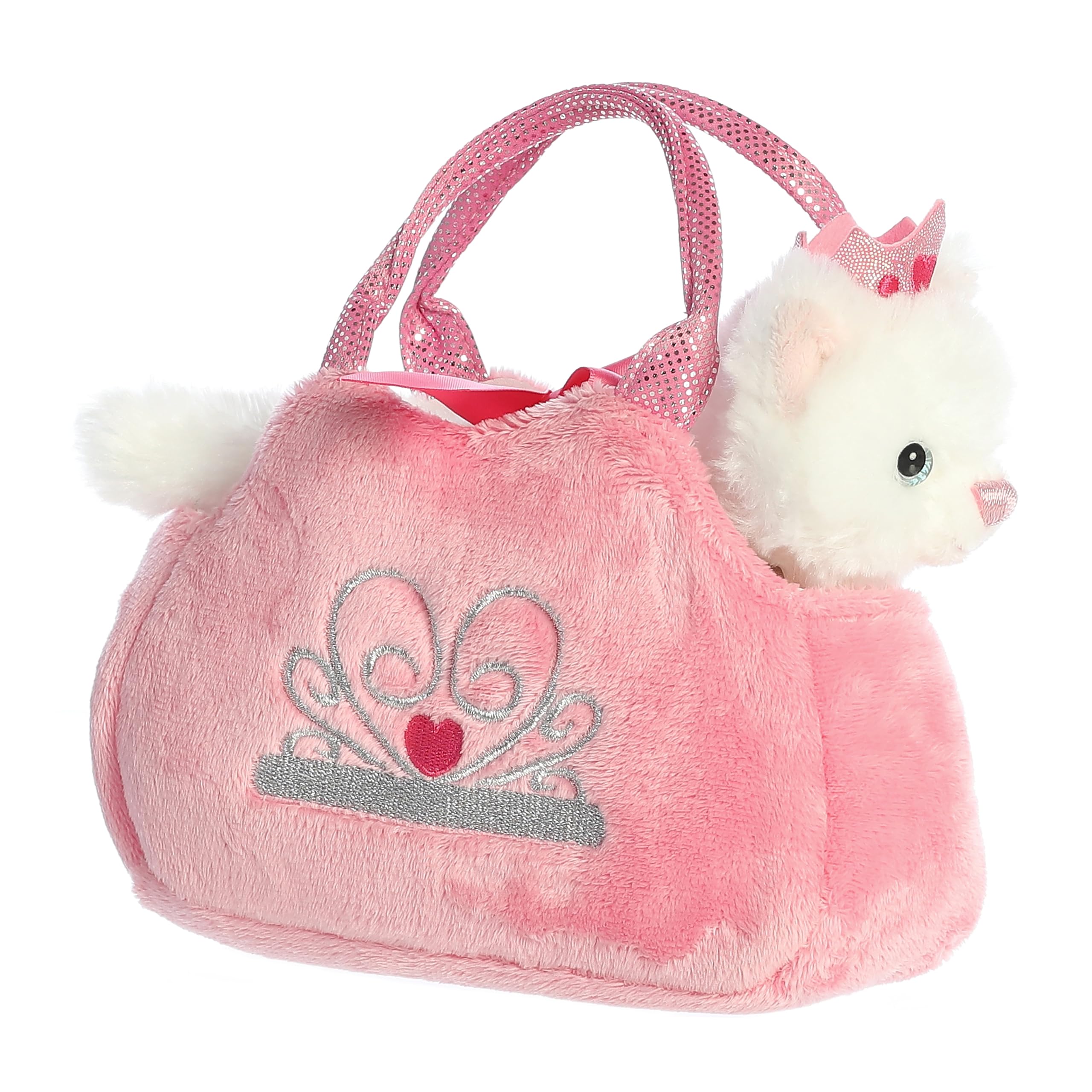 

Authentic Aurora World Princess Cat Plush Toy with Cute Pink Bag.