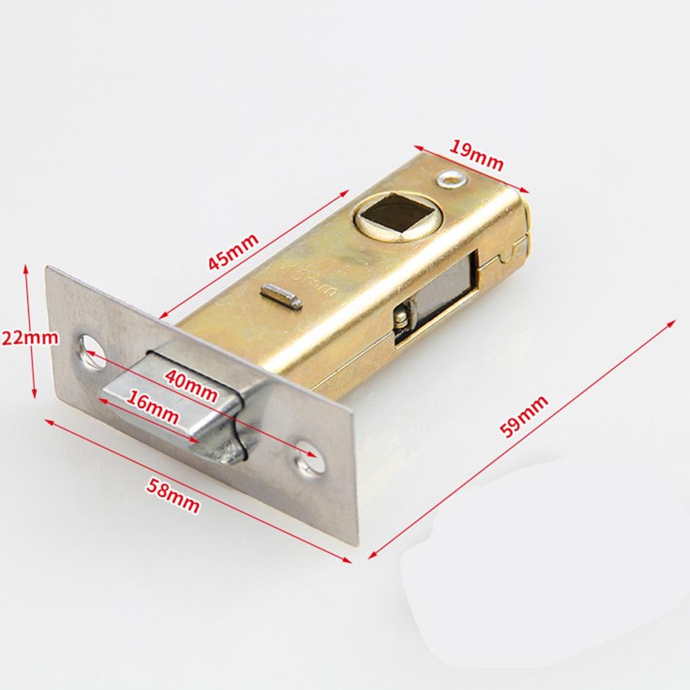 Zamek wpuszczany z płaskim językiem 30mm-45mm Stal nierdzewna Rygiel do drzwi wewnętrznych Mechanizm sprężynowy Do łazienki Toalety