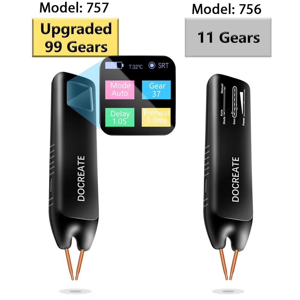 Handheld Spot Welder DIY Adjustable Portable Digital LED Display Color Screen Welding Automatic Trigger for 18650 Battery