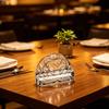 Tissue Holder, Crystal Glass Modern Style, Durable Scratch-Resistant Organizer, Dispenser for Restaurant Napkins Business