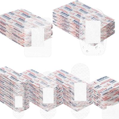 Pansements Adhésifs Transparents Imperméables de Tailles Variées - Pansements Stériles pour Premiers Secours et Soin des Plaies