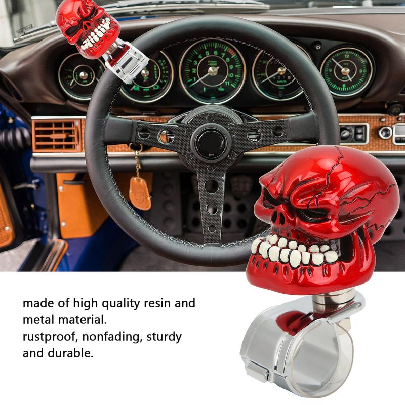 Skull Steering Wheel Knob Suicide Power Handle for Cars Trucks Tractors Boats Steering Wheel Knob