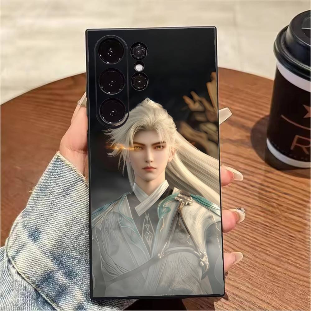 P-Perfect World Shi-Hao Phone Case For Samsung S25,S24,S21,S22,S23,S20,Ultra,S26,Plus,Fe,Note,5G Black Cover