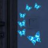Crystal Butterfly Night Glow Sticker - Removable Wall Decal for Children's Room